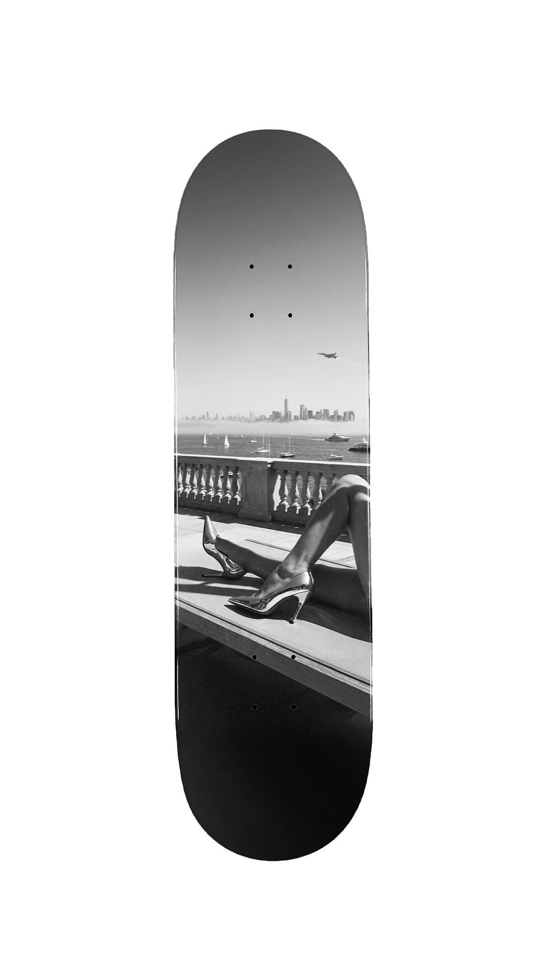 [Red Soles, Jet Goals] Skate Deck